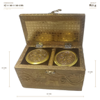 Elephant Embossed 2 Jar Gift Box