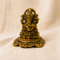 Small Metal Ganpati Idol for Home, Office & Pooja